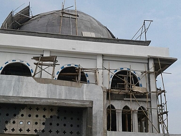 Pekerjaan Masjid Jami Pangandaran
